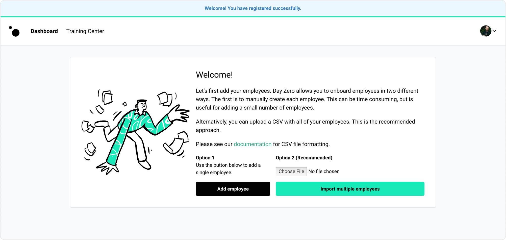 Product onboarding image